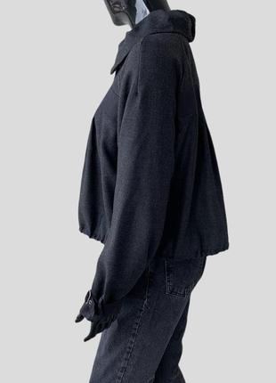 Шерстяной укороченный пиджак жакет бомбер max mara sportmax code свободного кроя оверсайз4 фото