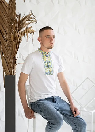 Футболка вышиванка мужская трикотажная