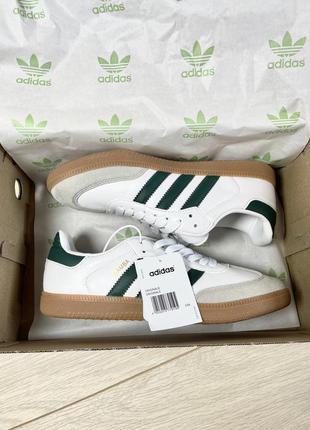 Adidas samba mexico (белые с зеленым)