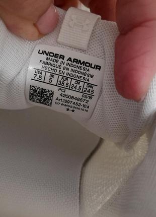 Кроссовки under armour р. 7,5us / 37,5eur / 24,5см. новые. оригинал5 фото