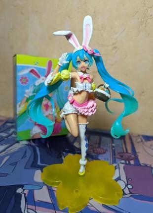 Hatsune miku easter bunny, хацуне мику пасхальный зайчик