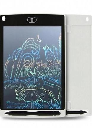 Кольоровий графічний планшет lcd-планшет для малювання writing tablet 8.5 дюймів white (243521131)