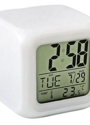 Годинник хамелеон cx 508 з термометром будильником і підсвіткою