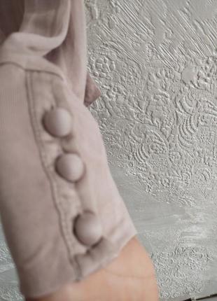 Блуза  шелк 💯,цвет пыльной розы,5 фото
