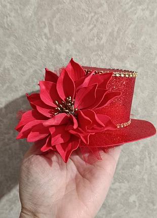 Шляпа капелюх з квіткою