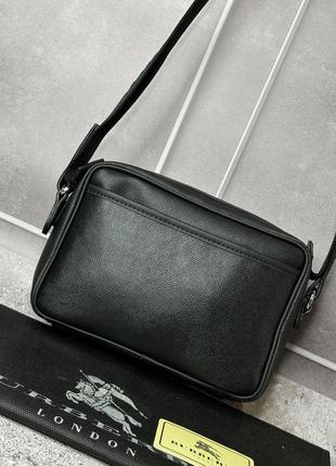 Мужская сумка burberry черная / борсетка / мессенджер5 фото