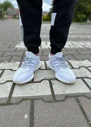 Кроссовки adidas yeezy boost 350 v2 static reflective (полный рефлектив) (37)4 фото