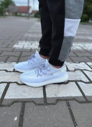 Кросівки adidas yeezy boost 350 v2 static reflective (повний рефлектив) (37)