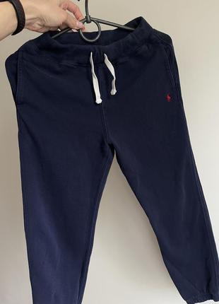 Спортивные штаны polo ralph lauren темно синие теплые 8 лет6 фото
