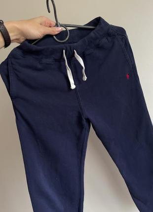 Спортивные штаны polo ralph lauren темно синие теплые 8 лет2 фото