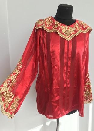Восточная средневековая русская блуза карнавал4 фото