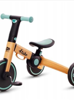 Триколісний велосипед 3 в 1 kinderkraft 4trike sunflower blue