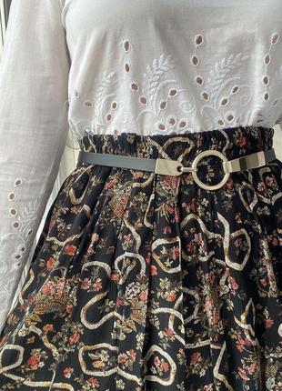 Винтажная гобеленовая юбка цветы гобелен винтаж3 фото
