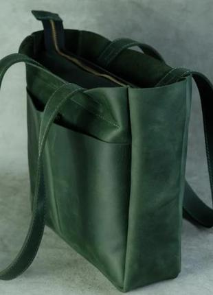 Кожаная женская сумка шопер, сумка шоппер3 фото