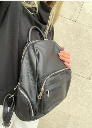 Рюкзак жіночий шкіряний середній2 фото
