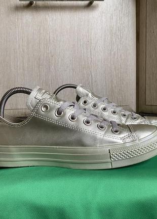 Женские кеды кроссовки converse all star ctas ox golden золотой3 фото