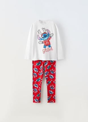 Пижамный комплект из двух частей zara пижама zara пижама lilo &amp; stitch 8-9