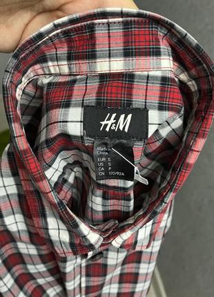 Клетчатая рубашка от бренда h&m5 фото