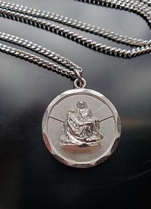 Catamore sterling pieta medal, срібне кольє, 1964-65р