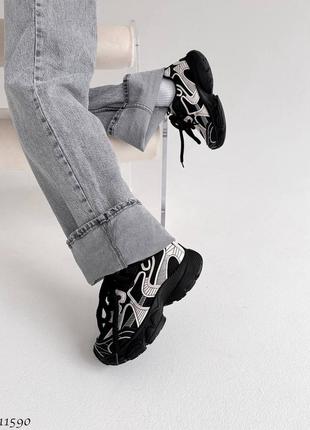 Кросівки жіночі екошкіра + текстиль3 фото
