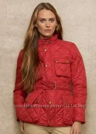 Куртка стьобаний червона ralph lauren