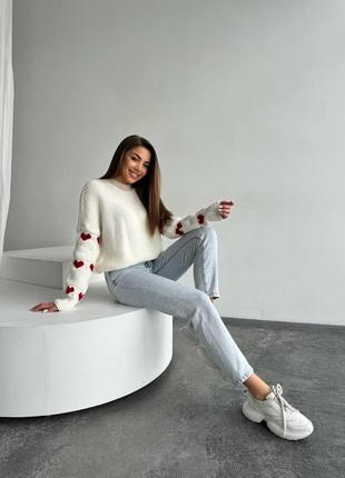 Трендовий светр з серцями ❤ 7