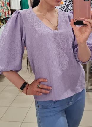 Лавандова блуза6 фото