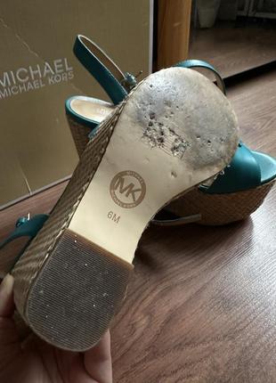 Кожаные босоножки michael kors4 фото