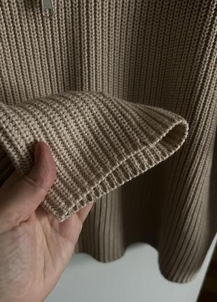 Asome half-zip beige sweater бежевый молочный свитер на молнии укр. бренд3 фото