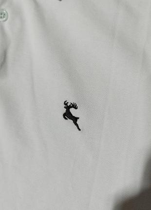 Мужская футболка / поло / f&f / светло-бирюзовая футболка с воротником / мужская одежда / чоловічий одяг /7 фото