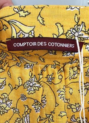 Спідниця в квіти з карманами comptoir des cotonniers франція3 фото