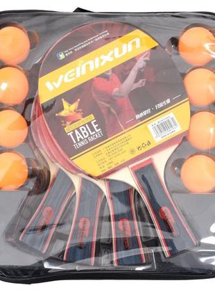 Набір для настільного тенісу з ракетками і кульками, sl-350a