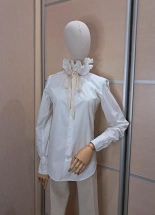 Изысканная белая рубашка рубашка блуза ralph lauren рубашка блуза ральф лорен