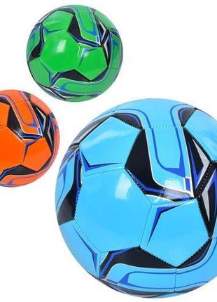 М'яч футбольний розмір 5, пвх, 1,8мм, 300-320г, неон, 3 кольори, en3339