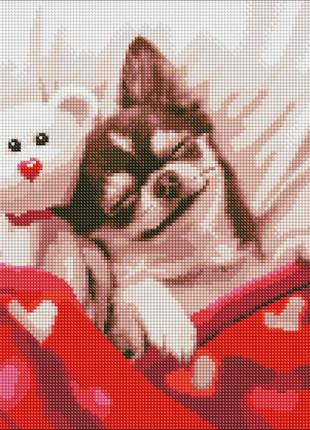 Алмазная мозаика спящая красавица 40х40см идейка, amo7730