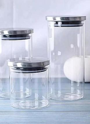 Банка з кришкою 350мл 6*12см stenson, td00982-0.35