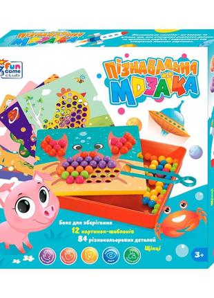 Мозаика 84 детали fun game 12 карточек, 67941