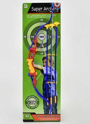 Лук дитячий ігровий, стріли на присосках 3 шт, 956-1