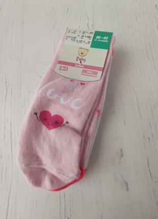 Шкарпетки, набір шкарпеток kiki&koko для дівчинки, р. 86/92 (арт 1193)2 фото