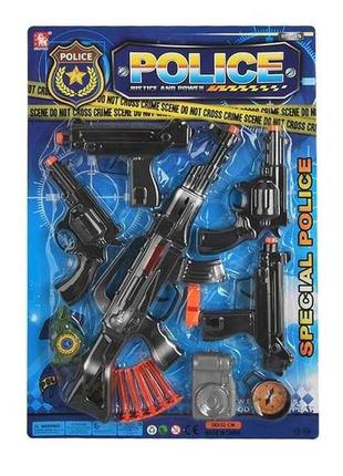 Игровой набор полицейского с автоматом и пистолетами, 21-10