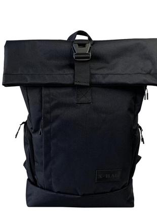 Рюкзак для подорожей x-bag travel, 50*38см чорний шкірозамінник, x-43