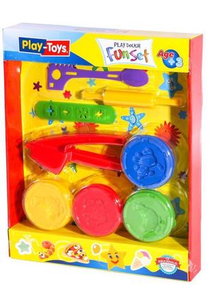 Детский набор для лепки play toy с инструментами, p-t6785