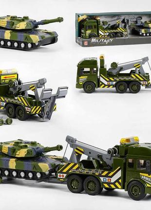 Трейлер игрушечный military vehicles series, звук, свет, rj3367