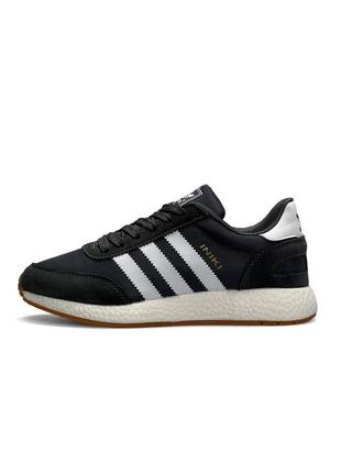 Женские кроссовки adidas originals iniki w dark gray white6 фото