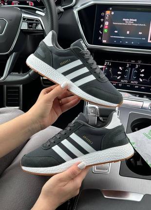 Жіночі кросівки adidas originals iniki w dark gray white5 фото