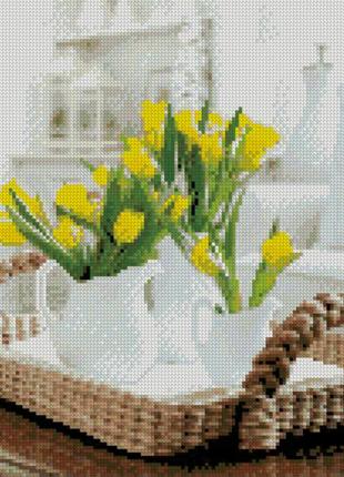 Алмазна мозаїка ранкові тюльпани, 30х40см, стратег, hx114кор