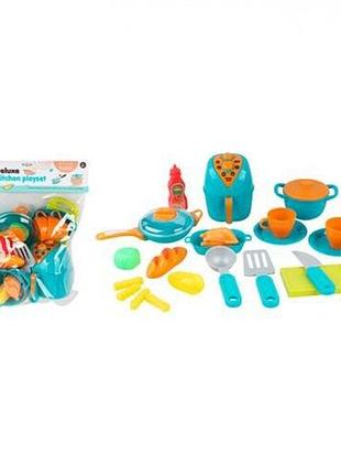 Ігровий набір посуду, мультиварка, кухонний набір, продукти, 523-3