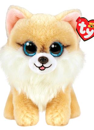 М'яка іграшка брелок ty beanie boos собачка honeycomb 15см, 36571