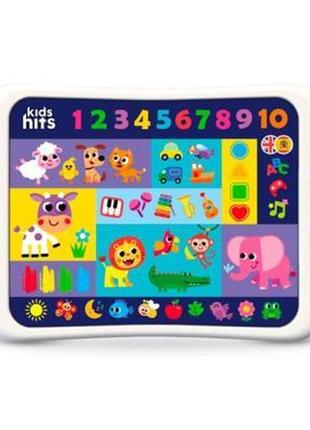 Планшет музыкальный kids hits двуязычный, цвета, цифры, животные, азбука, kh01/012