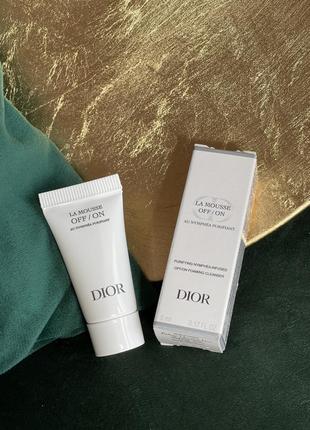 Очищающий мусс для лица dior la mousse off/on